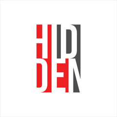 modern logo design idea for hidden letter