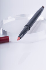 Cosmetic pencil isolated on white