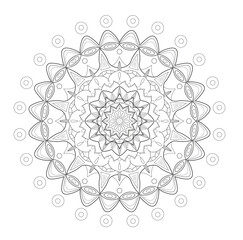 mandala geométrico página para colorear