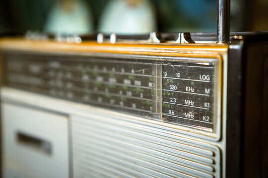 Old And Vintage Radio Tuner Frequency