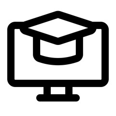 education icon outline style