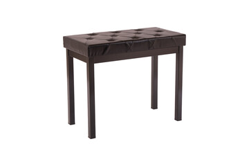 piano stool isolated on white background, adjustable piano stool that rises and falls, 