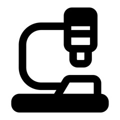 microscope icon solid style