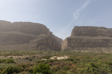 View of Santa Elana Canyon at Big Bend National Park in Texas