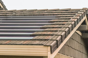 Home solar installation in California