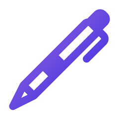 Fototapeta premium pen icon gradient style