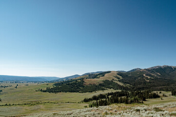 Fototapeta na wymiar Grand Loop Scenery in Yellowstone National Park