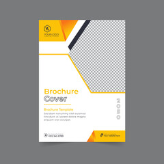 Business brochure cover annual report cover, book cover or flyer design. Leaflet presentation. Catalog with Abstract geometric background. Modern publication poster magazine, layout, template,