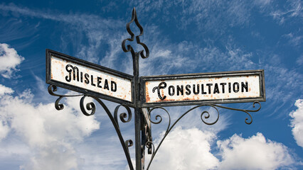 Street Sign Consultation versus Mislead