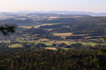 Fototapeta premium view of the valley of the river