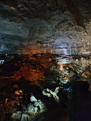 Etalans, France 2022 : Visit of the magnificent Gouffre de Poudrey - 70m underground - 3rd largest chasm in France and 10th largest in the world