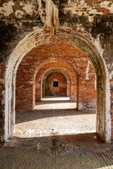 Fototapeta na wymiar Very Old Brick Arches