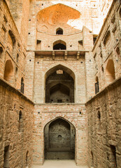 Adrasen Ki Baoli Well in New Delhi India