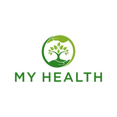 Human Tree Creative Concept Logo Design Template, People Tree Vector Logo