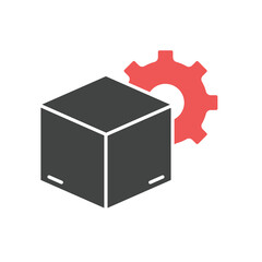 optimization outside the box icons  symbol vector elements for infographic web