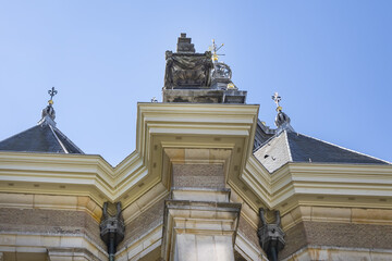 17th century Protestant New Church (Nieuwe Kerk) in the Dutch classical - baroque style. The Hague (Den Haag), The Netherlands.