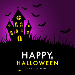 halloween banner flyer design template offer party horror