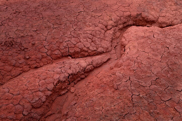 Cracked red clay II