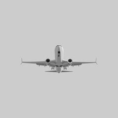 Vector Aviation of airplane messenger on vector for element graphic