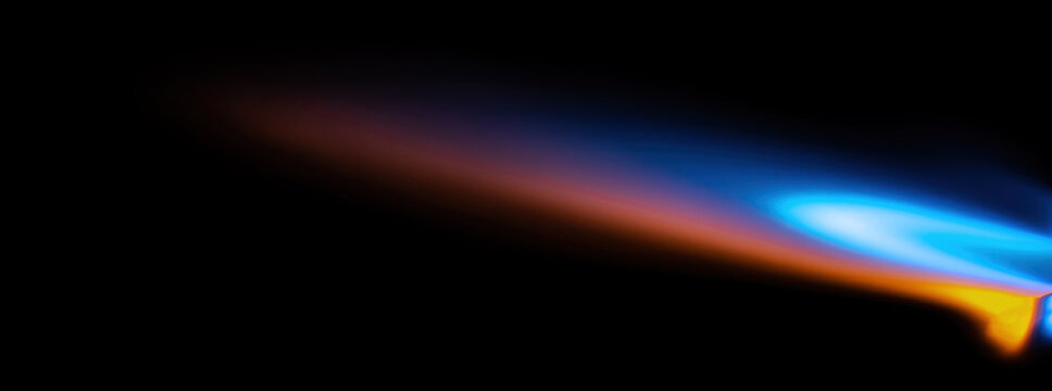 gas cutter with a stream of fire