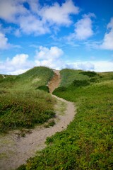 Dänemark an der Nordsee mit Strand, Dünen und Landschaft