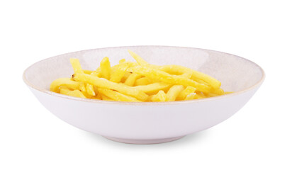 French fries isolated on white