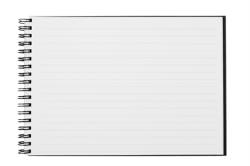 Blank Open Wide Notebook