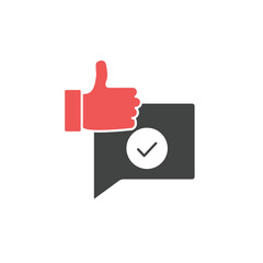 Positive Feedback icons  symbol vector elements for infographic web