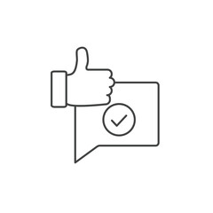 Positive Feedback icons  symbol vector elements for infographic web