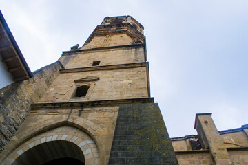 Fototapeta na wymiar Iglesia de Getaria, Guipuzcoa, España.