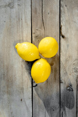 Sorrento Lemons on Rustic Wood