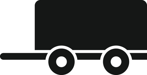 Car trailer icon simple vector. Auto mechanic