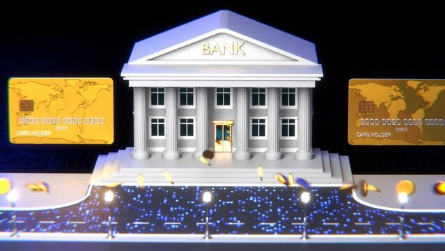 Movement of coins from bank to bank. Digital money exchange. Transactions in the banking system. Cryptocurrency transactions.