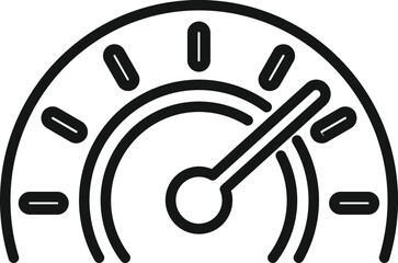 Car dashboard icon outline vector. Spare service