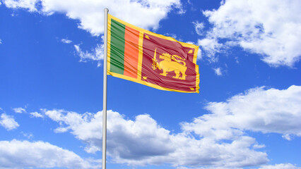 Sri Lanka Flag Flying Images & Videos