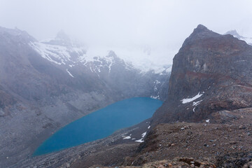 Fototapeta na wymiar Laguna Sucia view, Fitz Roy mountain, Patagonia