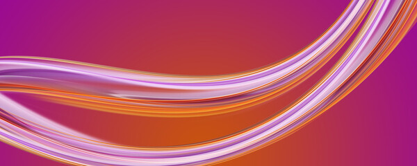 Abstract elegant panorama wave design with space for your text