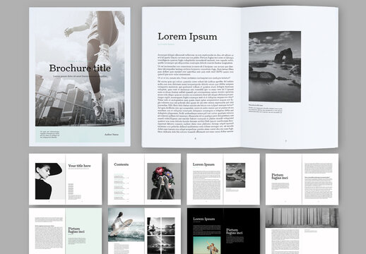 Simple Mint Brochure Layout