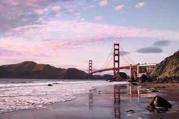 Golden Gate at sunset