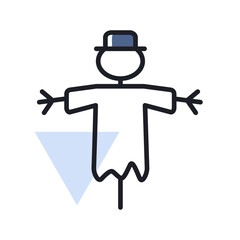 Scarecrow vector isolated design icon