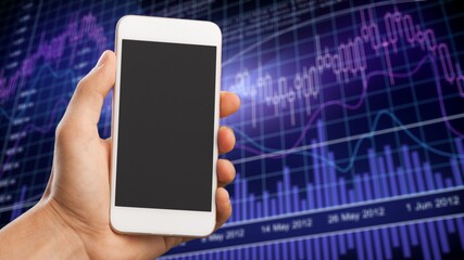Blank screen seen displayed on a smartphone