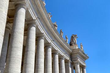 Bernini's colonnade in St. Peter's Square in the Vatican City