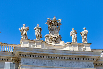 Bernini's colonnade in St. Peter's Square in the Vatican City