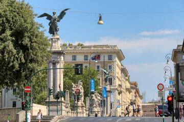 Fototapeta premium View of via Pio X in the Vatican City 