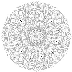 Fototapeta premium mandala geométrico página para colorear