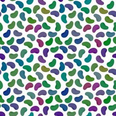 Summer cartoon seamless color beans pattern for wrapping and kitchen fabrics and clothes kids print