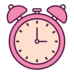 pink alarm clock