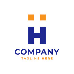 Simple clean letter H logo icon vector for health care or medical clinic business