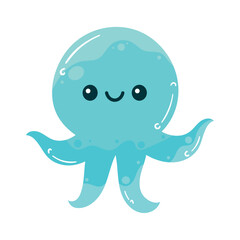 octopus blue sealife animal