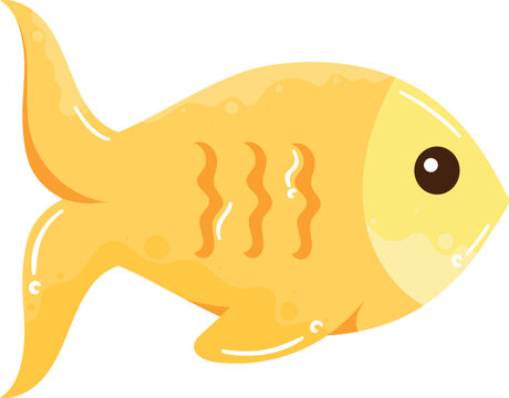 yellow fish sealife animal